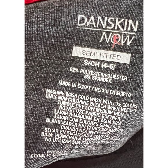 Danskin Now Semi Fitted Grey Active Shirt Sz Small Long Sleeve Grey - Picture 3 of 9